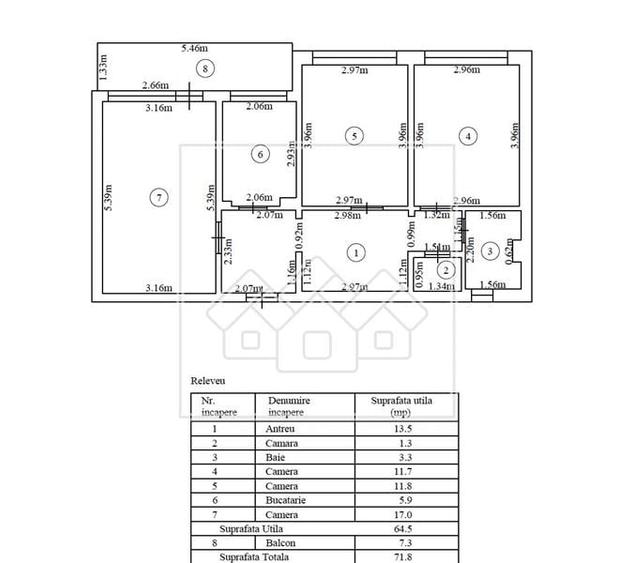Apartament 3 camere, complet renovat situat intr-o zona buna - 4