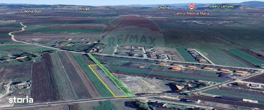 Teren de 3250 mp, în Stupini