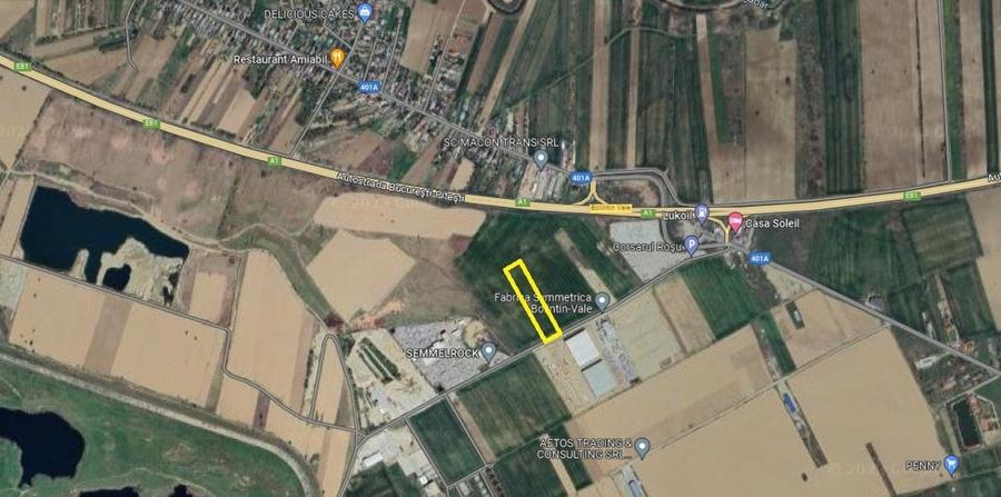 Vanzare teren Bolintin Vale/Str. Palanca, 9.875 mp, langa Semmelrock, comision 0 - 1