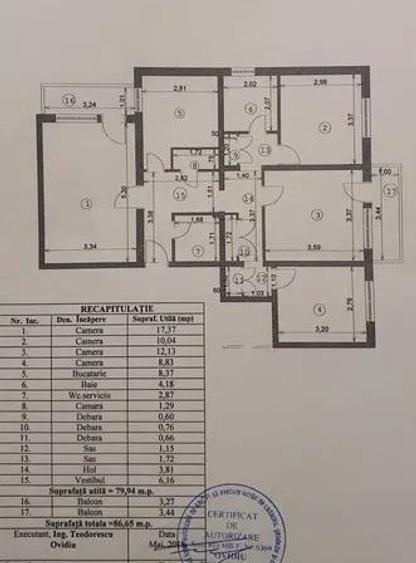 4 CAMERE 2 BAI DECOM ION MIHALACHE TURDA PARC REGINA MARIA ET 6/10 AN 1982 - 4