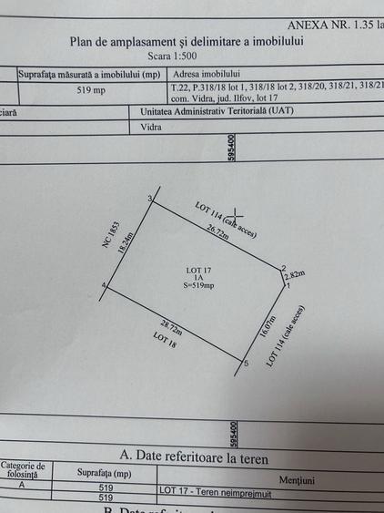 Teren de vanzare intravilan Berceni Vidra-Mega Park - 1