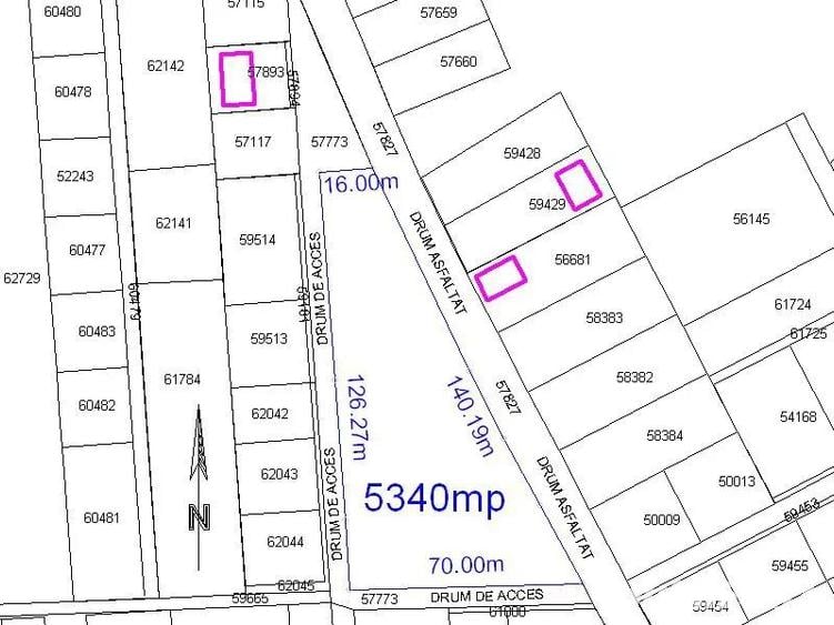 Teren intravilan 5340 mp triplu frontstradal cu asfalt intravilan Paleu - 7