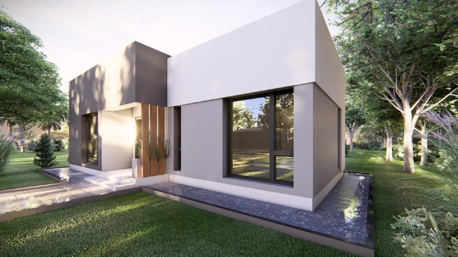 Casă modernă la roșu, parter – Domnești, 500 mp teren. - 2