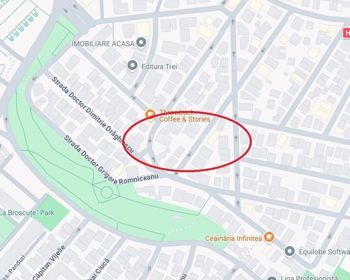 Cotroceni Parcul Romniceanu, deschidere 17 ml, toate utilitatile, casa demolabil