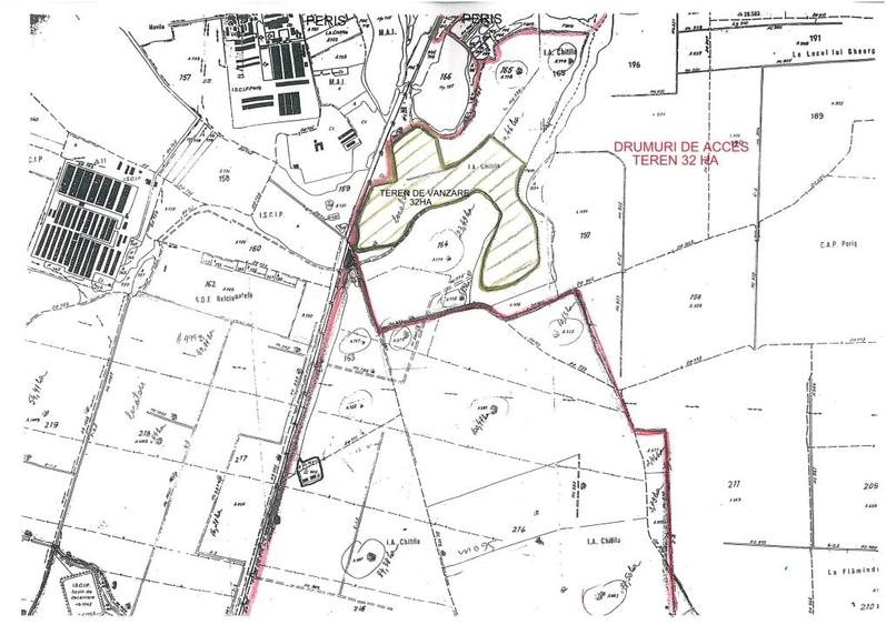 Vand teren extravilan agricol 32 ha unitar, comuna Peris, judetul Ilfov - 1