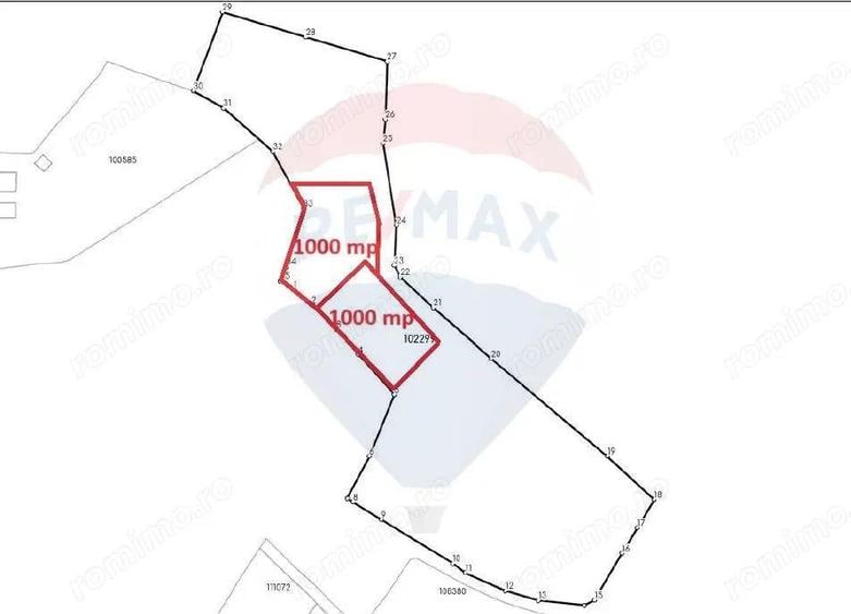 COMISION 0% | Teren 1,000mp Bran | Strada Clincea | - 4