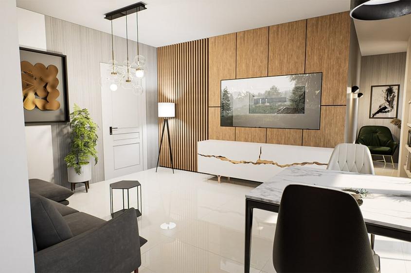 Apartament 1 camera - spatios intr-un complex rezidential nou din Podu Ros - 6