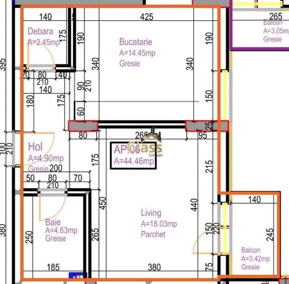 Apartament 2 camere | Constructie noua | 45 mpu | Zona Calea Baciului - 7