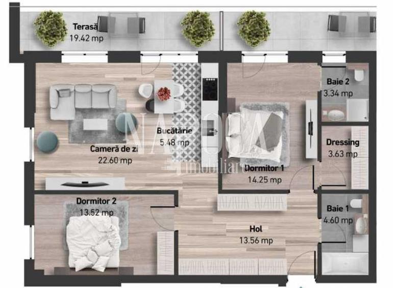 Apartament 3 camere de vanzare in Zorilor, Cluj Napoca - 7