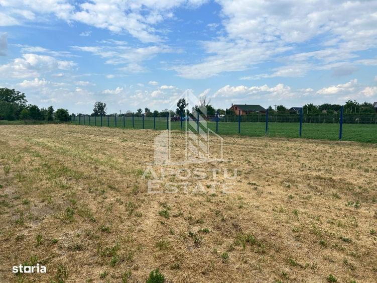 Teren 552 mp, cu utilitati, case noi langa, Parta, 19 km de Timisoara. - 1