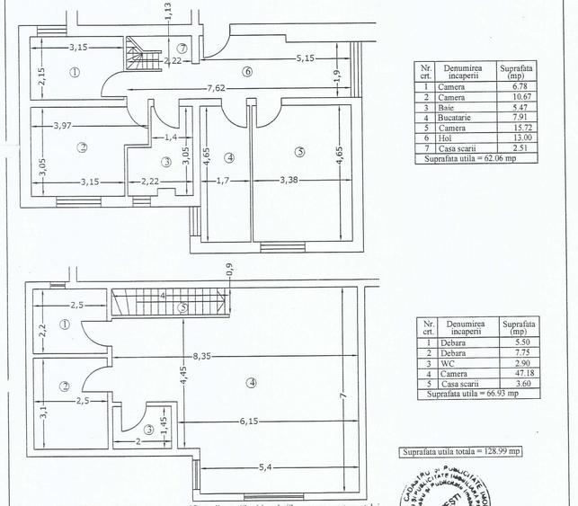 Apartament 4 camere cu scara interioara si garaj zona centrala - 14