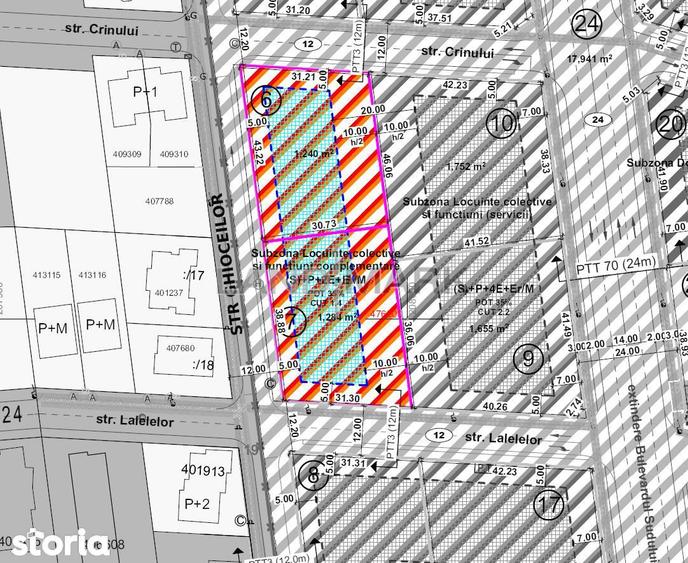 COMISION 0% Teren de BLOC P+2E+Er de vanzare zona Braytim - Girocului - 2