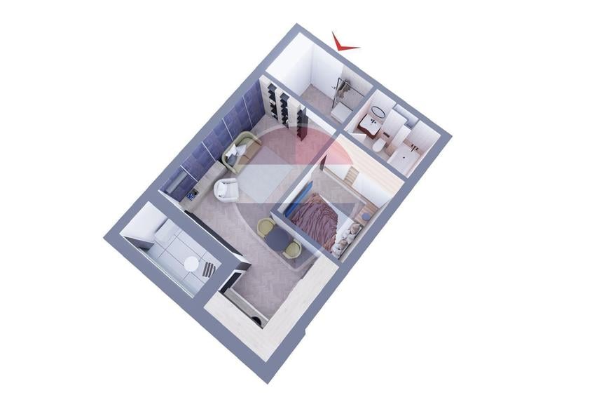 Apartament cu 2 camere în Girișu de Criș