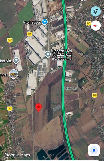 Teren Construcții intravilan de 56300 mp, în Bolintin-Deal