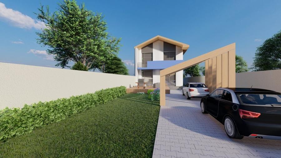 Casă individuală cu 4 camere cu Teren 366 Mp în Săftica