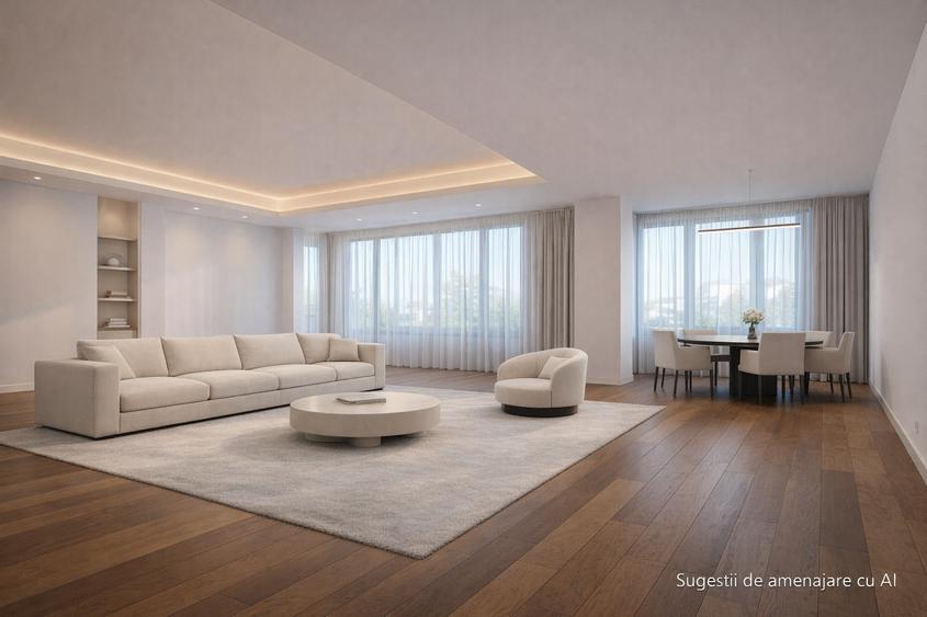 Penthouse cu 3 camere, mobilat în Kiseleff