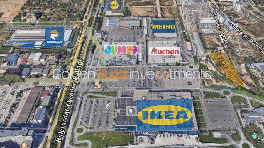 Teren Construcții de 5260 mp, în Theodor Pallady