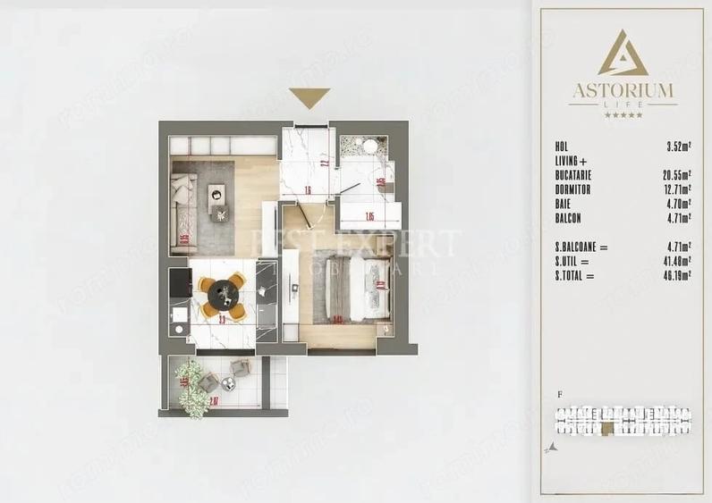 Apartament 2 camere ASTORIUM LIFE | Comision 0% | Pallady - 4