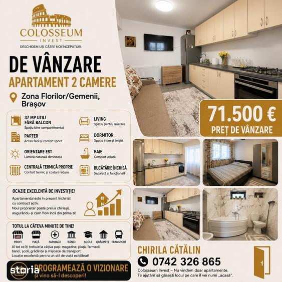 Apartament 2 camere mobilat si utilat zona Florilor /Gemenii - 8