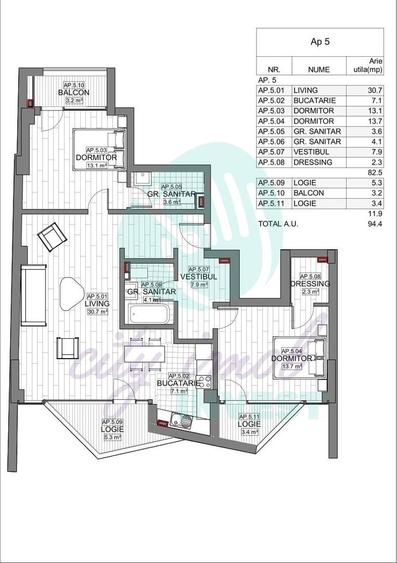 Apartament cu 3 camere semidecomandat în Ștefan cel Mare