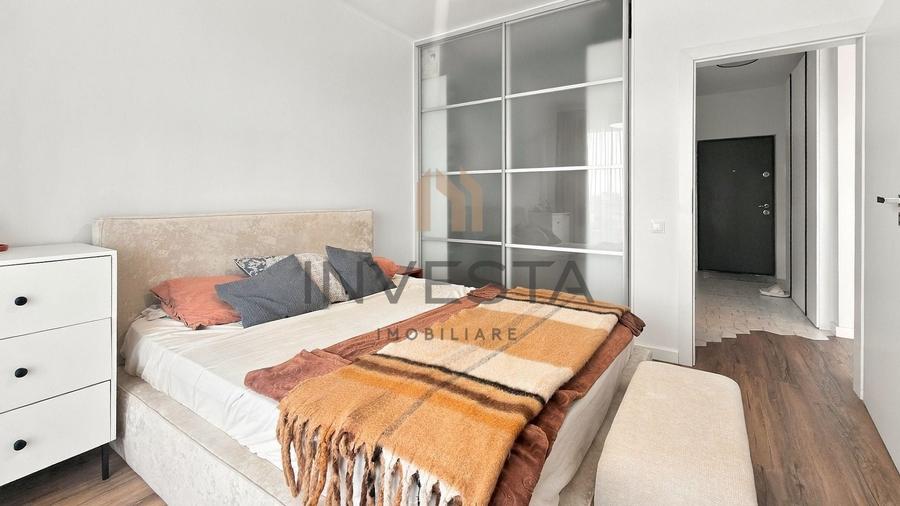 Apartament cu 2 camere semidecomandat, mobilat în Între Lacuri