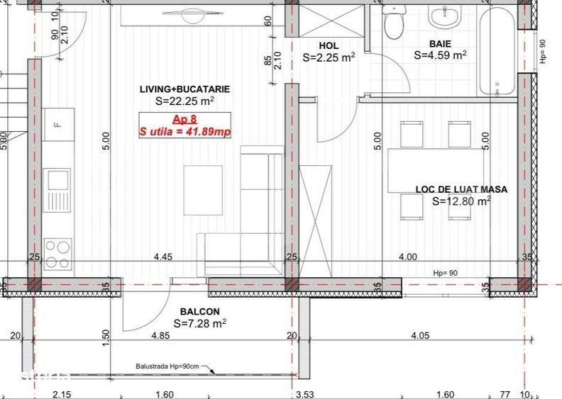 Apartament cu 2 camere în Calea Urseni