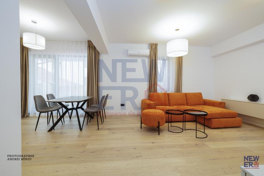 Apartament cu 3 camere semidecomandat, mobilat în Herăstrău