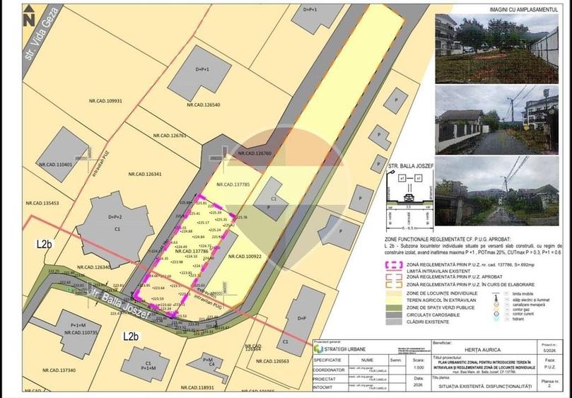 Teren Construcții intravilan de 692 mp, în Valea Borcutului