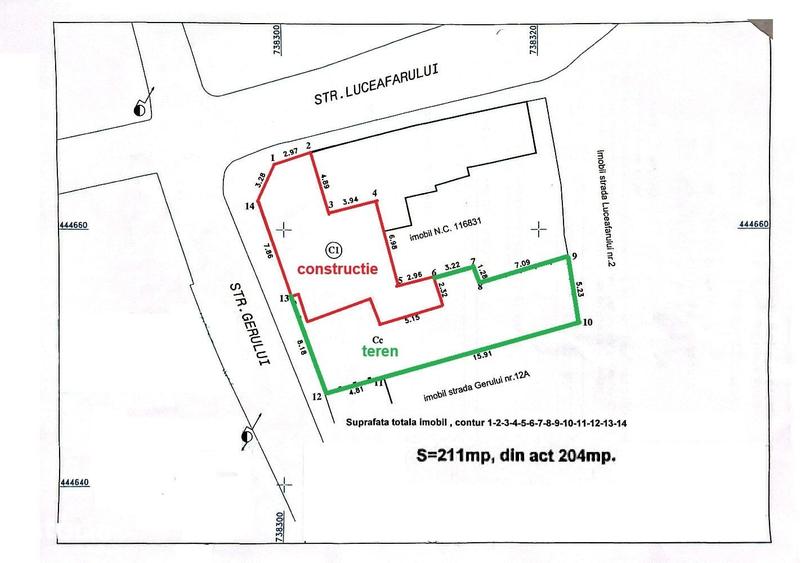 Teren 211 mp cu deschidere la doua strazi Zona Domneasca - 1