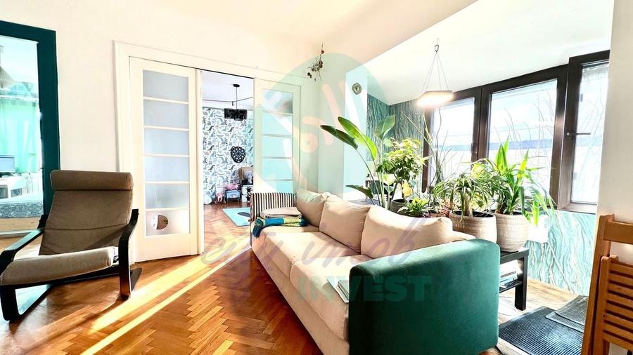 Apartament cu 3 camere semidecomandat, mobilat în Cotroceni