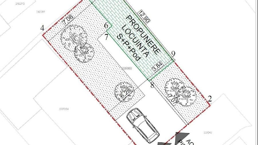 Casă individuală cu 3 camere cu Teren 200 Mp în Central