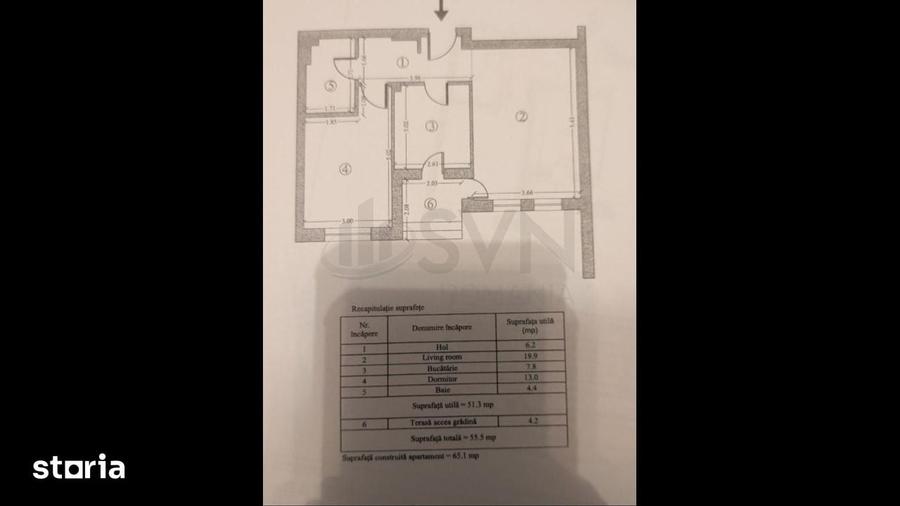 Apartament cu 2 camere decomandat în Nord