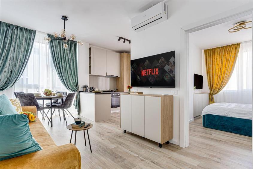 Apartament cu 2 camere decomandat, mobilat în Aurel Vlaicu