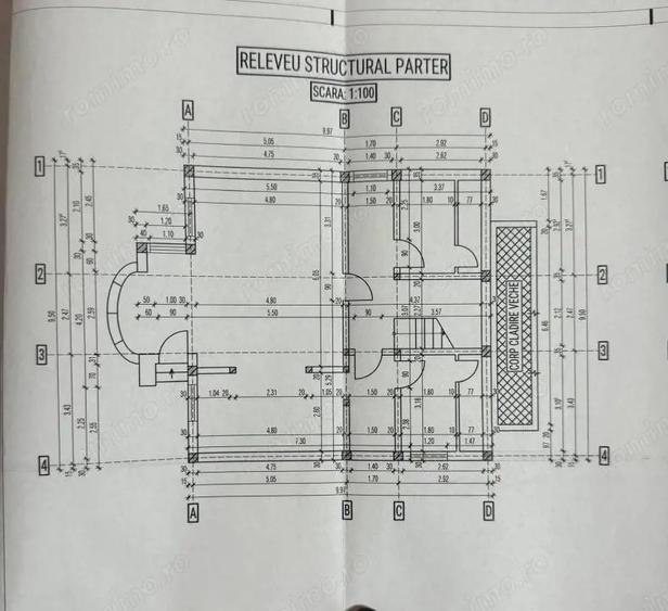 Casă cu 2 camere cu Teren 1267 Mp în Ciorani