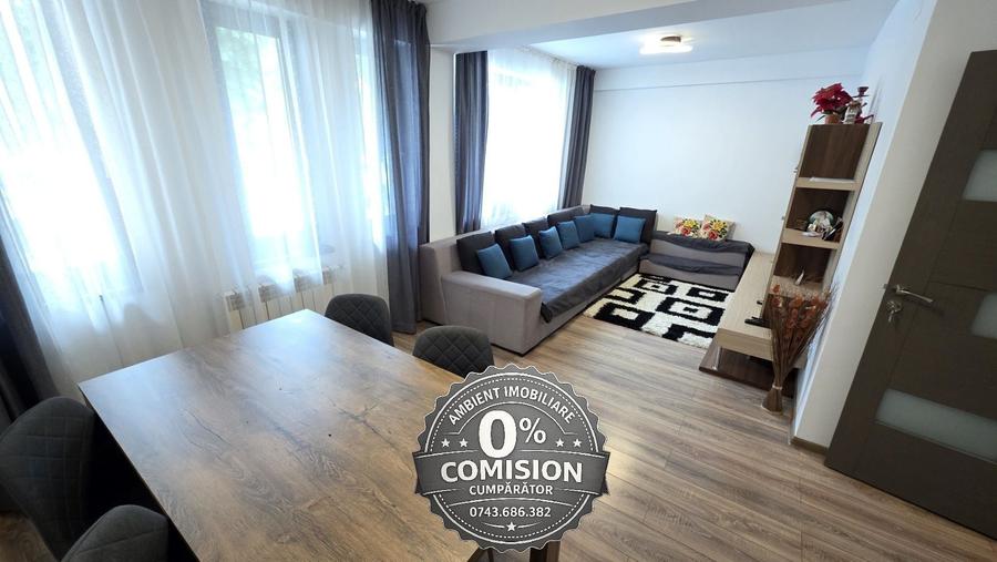 Apartament cu 3 camere decomandat, mobilat în Central