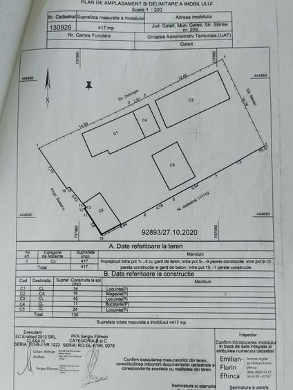 Teren de 417 mp, în Exterior Vest