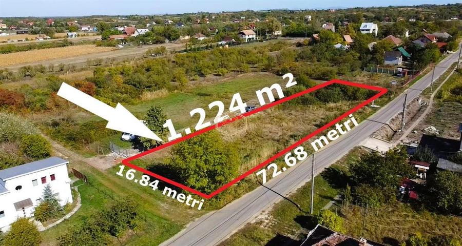 Teren Construcții intravilan de 1224 mp, în Sud