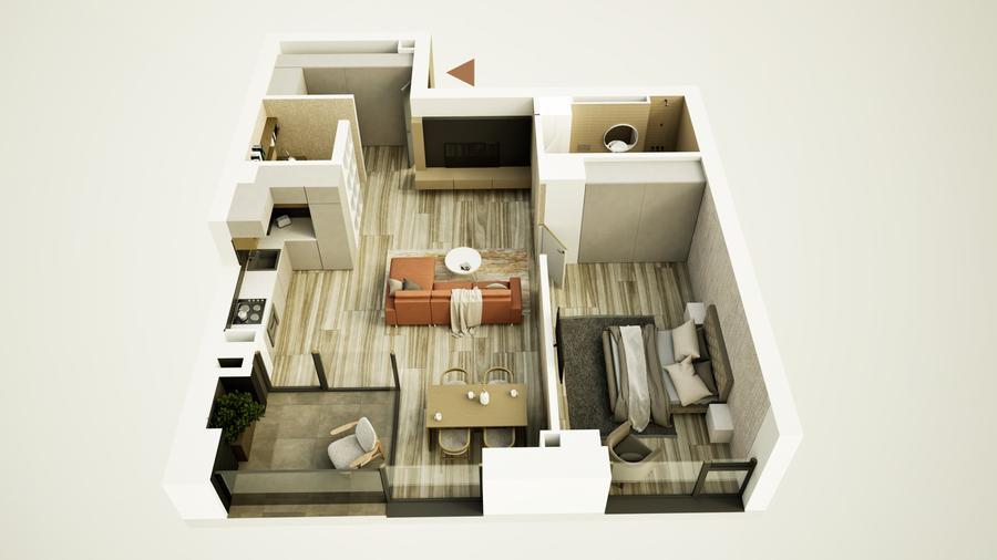 Apartament cu 2 camere decomandat în Circumvalațiunii — fotografia 1
