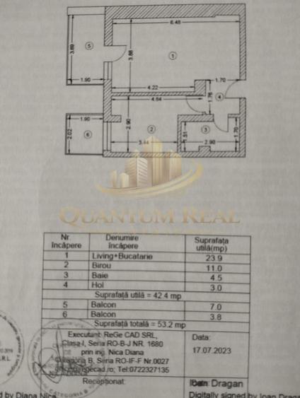 Apartament cu 2 camere decomandat, mobilat în Berceni