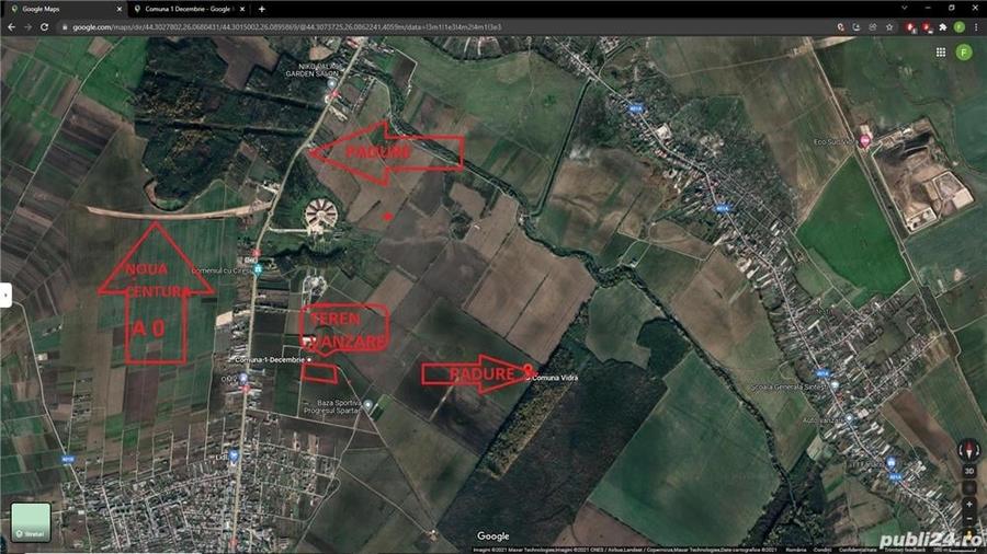 Teren de 2490 mp, în 1 Decembrie