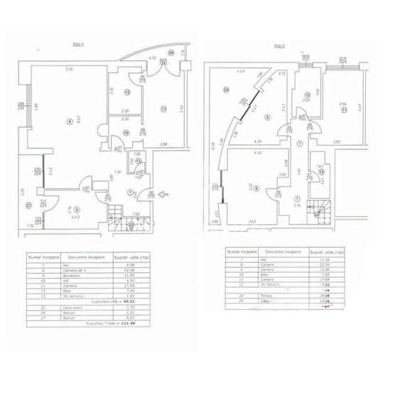 Apartament cu 5 camere decomandat, mobilat în Primăverii