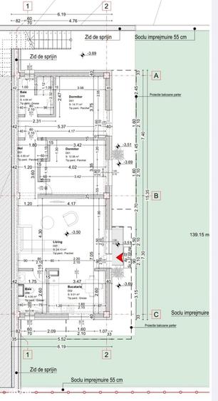 Apartament cu 3 camere în Ciurea