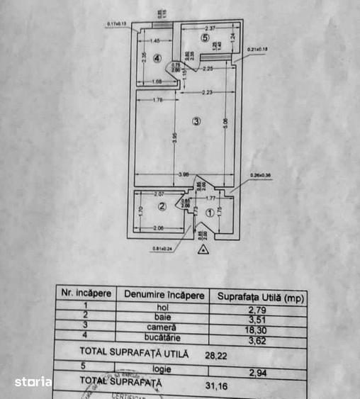 16 min Metrou Iancului, Ritmului garsoniera 31 mp, bloc 1980, parter - 9