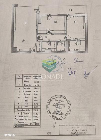 Apartament cu 3 camere în Băneasa