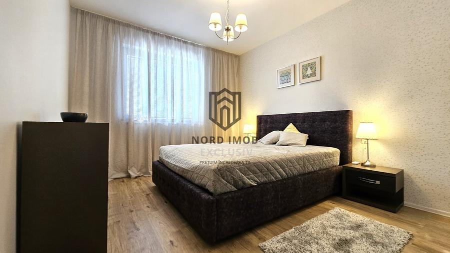 Apartament cu 4 camere semidecomandat, mobilat în Băneasa
