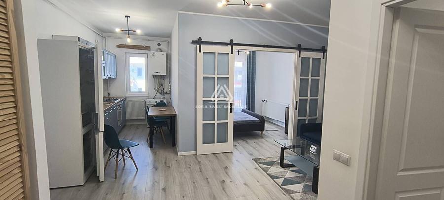 Apartament cu 2 camere semidecomandat, mobilat în Florești