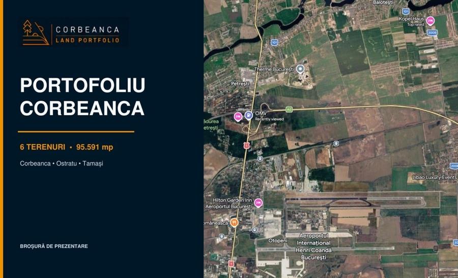 Teren Construcții intravilan de 95591 mp, în Corbeanca