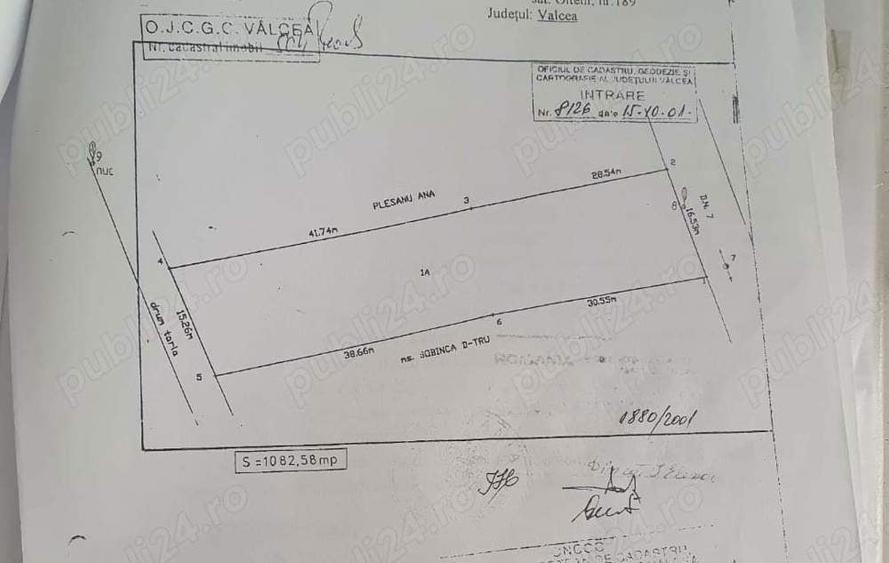 Teren de 1100 mp, în Seaca (Călimănești)