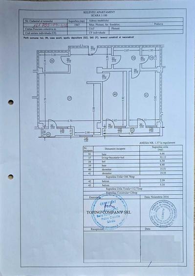 Apartament cu 3 camere în 9 Mai