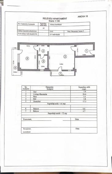 Apartament semidecomandat în 13 Septembrie